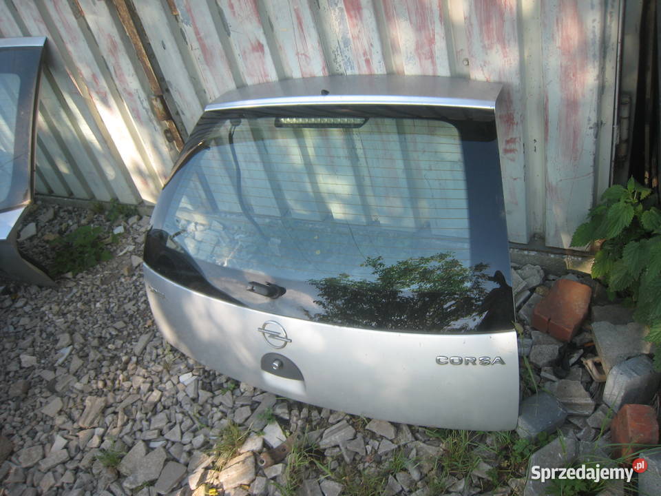 Klapa tylna bagażnika Opel Corsa C 0006 srebrna