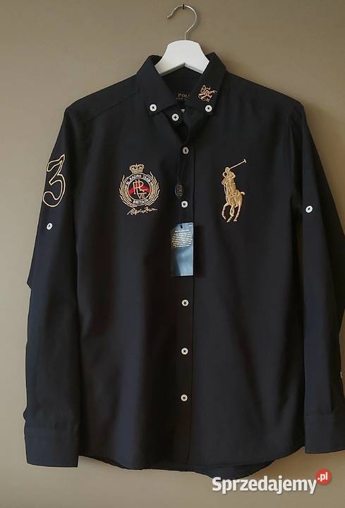 Nowa koszula Ralph Lauren S czarny kolor Lublin
