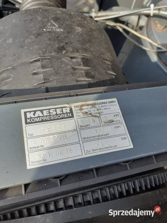 Sprężarka śrubowa KAESER CS121 75kW 115m3min Wilków