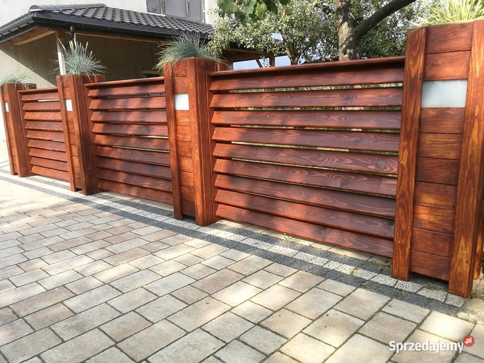 Balustrada żaluzja stała drewniana Surowa Pergole i trejaże mazowieckie Warszawa