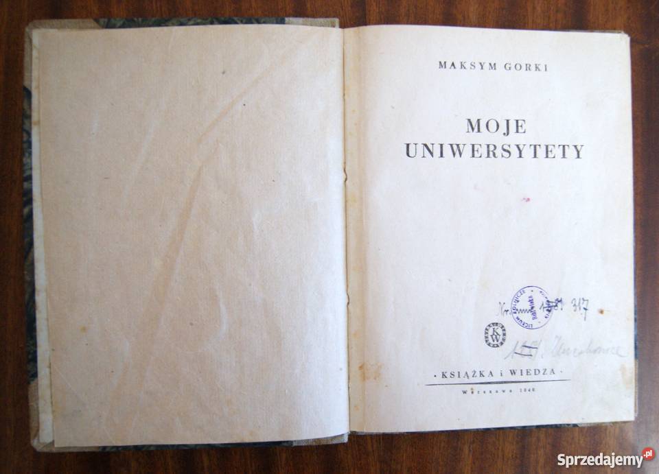 Maksym Gorki Moje uniwersytety 1949 Parczew