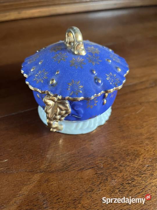 Puzderko szkatułka Kobalt Złoto Gdańsk