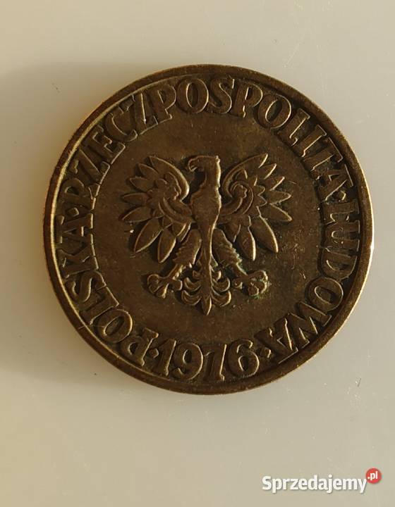 Moneta 5 bez znaku mennicy 1976 Olecko