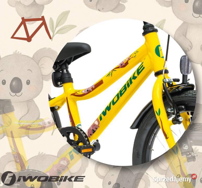 Rower Dziecięcy 16 Chłopięcy Dziewczęcy IWOBIKE