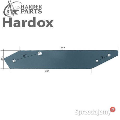 Płoza długa HARDOX 20622P 20628P N 1315 do pługa Suwałki