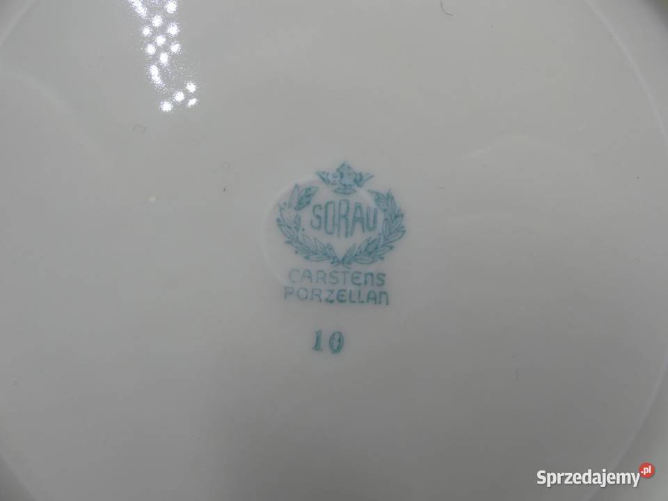 Komplet śniadaniowy Sorau Żary stan witrynowy Antyki, Sztuka, Kolekcje