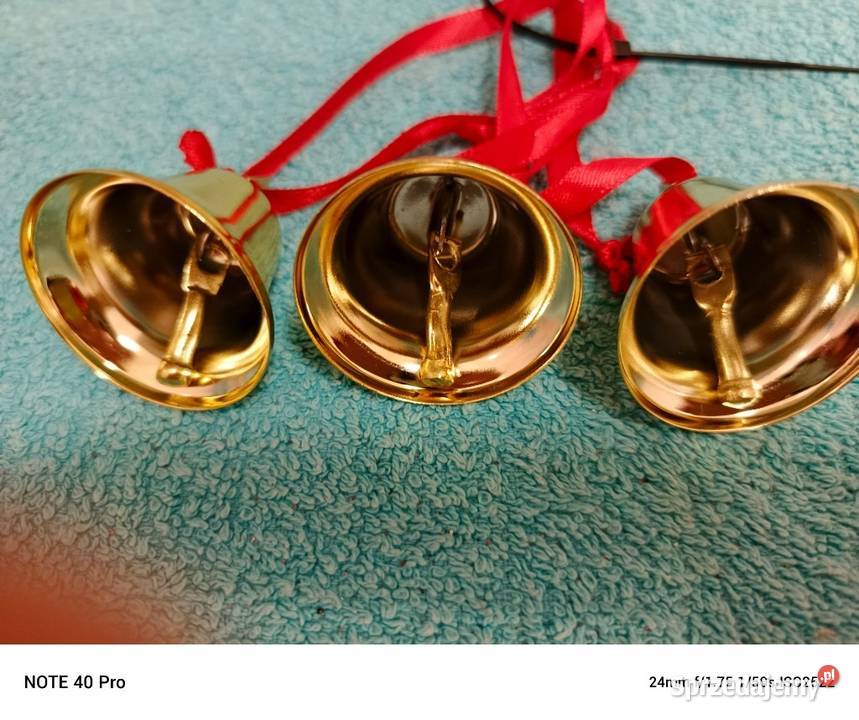 Ozdoba dekoracyjna złote dzwoneczki wielokolorowy Łódź sprzedam