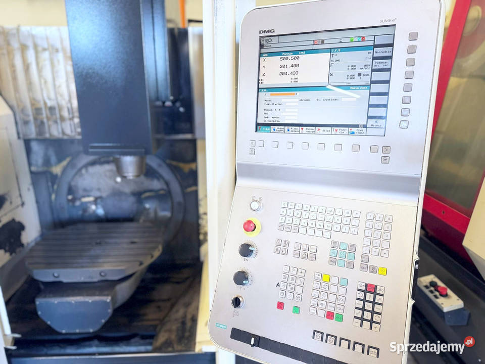 Frezarka CNC DMG DMU 50 ecoline 5 osi z Niemiec lubuskie Zabór