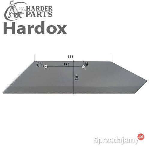 Lemiesz 300hektarów HARDOX 35045L części do Suwałki