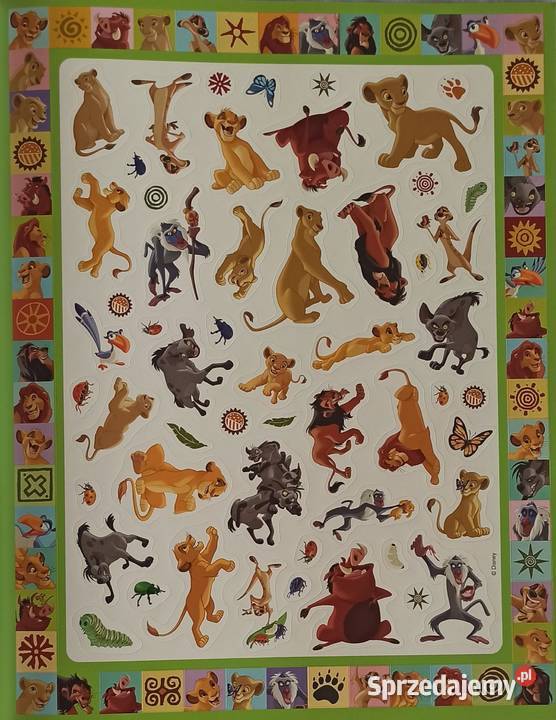 Naklejki Nalepki Król Lew 248 Naklejek Zadania Mogilany