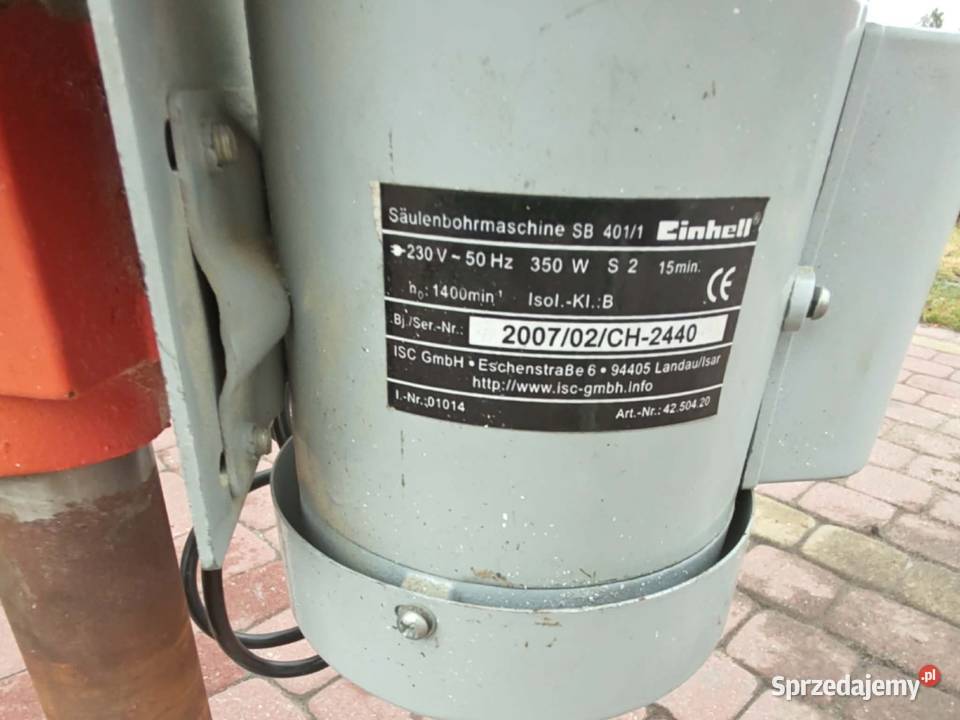 Wiertarka kolumnowa Einhell SB 4011 Lipsko-Polesie