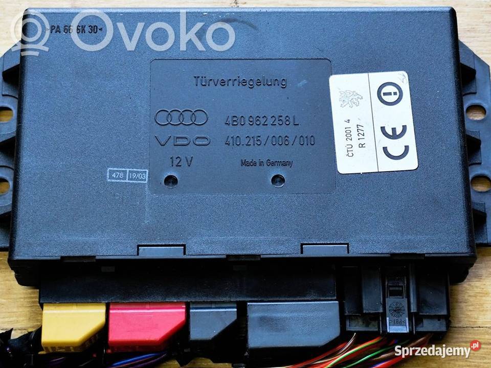 Audi A6 S6 C5 Avant Allroad 25D STEROWNIK MODUŁ Wyposażenie elektryczne