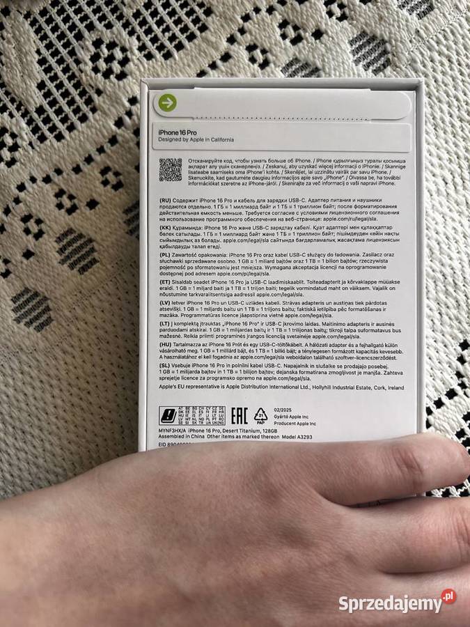 iPhone 16 pro 128 GB zloty Gdańsk