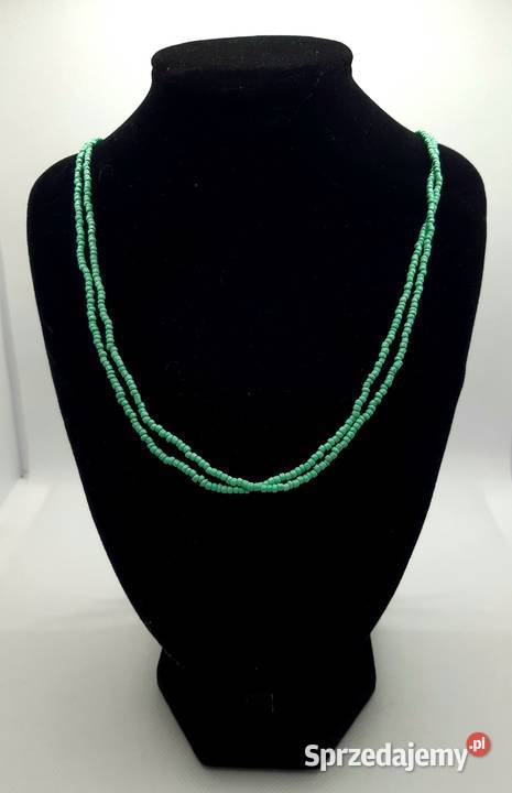 Naszyjnik zielone koraliki Radom