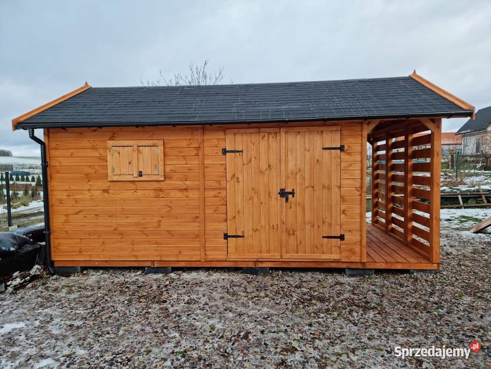 DOMEK NARZĘDZIOWY OGRODOWY DREWUTNIA 3x5 DREWNO sprzedam