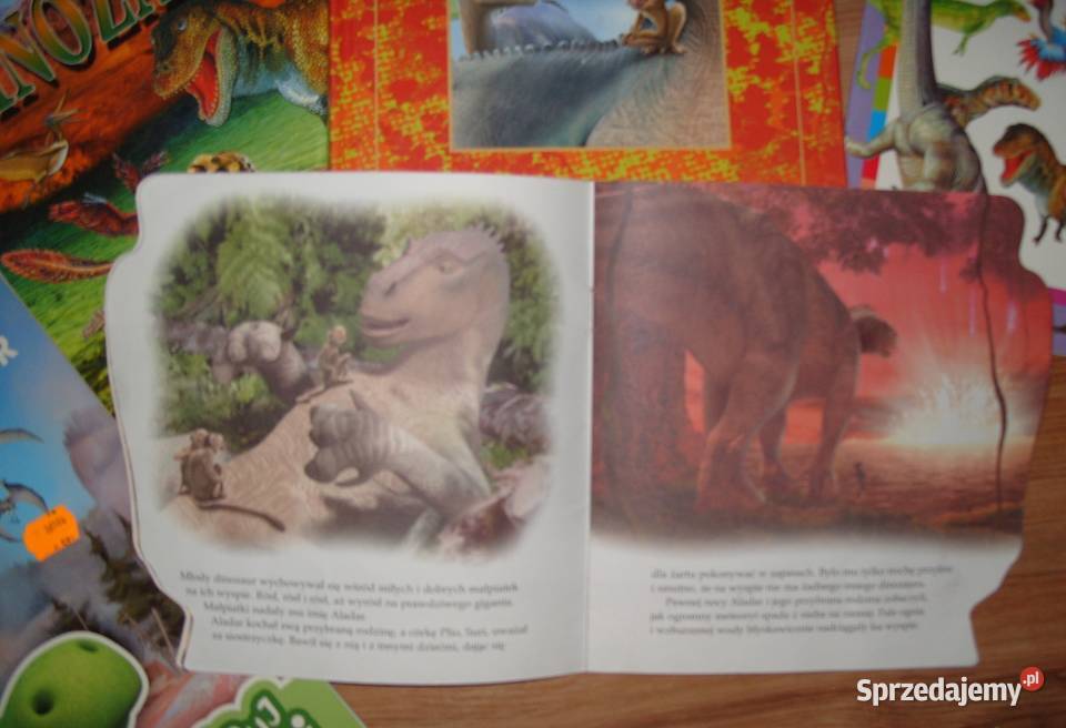 Zestaw 5 książek o dinozaurach Rawicz