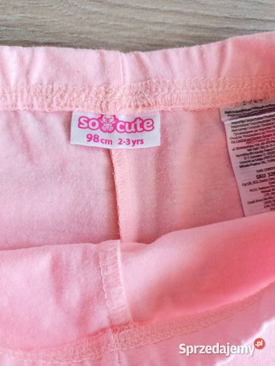 Legginsy getry dziewczęce różowe lamy 98 dziewczynka Płock