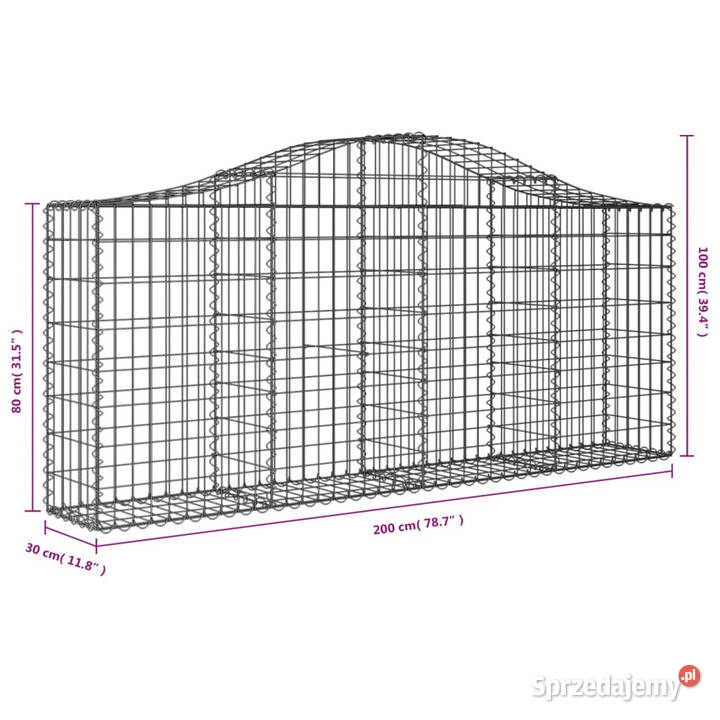 Kosze gabionowe 11 200x30x80100 galwanizowane Warszawa