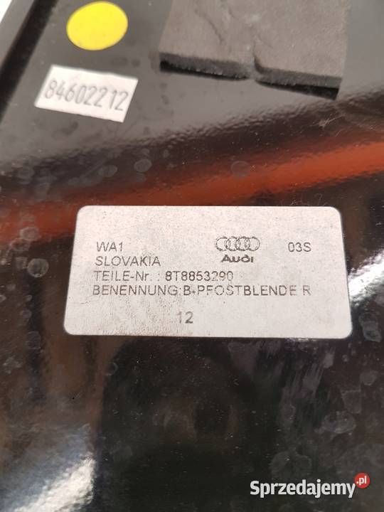 NAKŁADKA OSŁONA SŁUPKA AUDI A5 8T SPORT Przystajń sprzedam