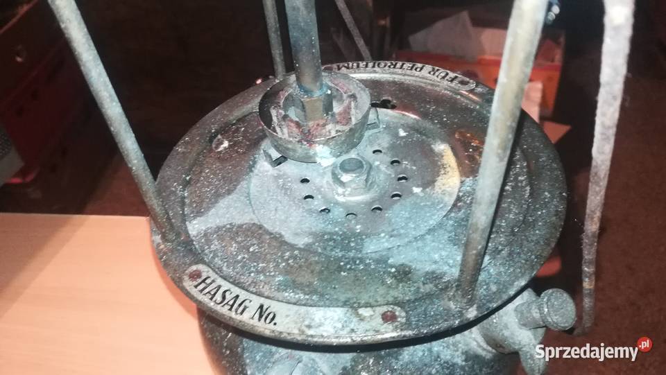 Stara lampa naftowa szturmowa ciśnieniowa Hasag Łódź