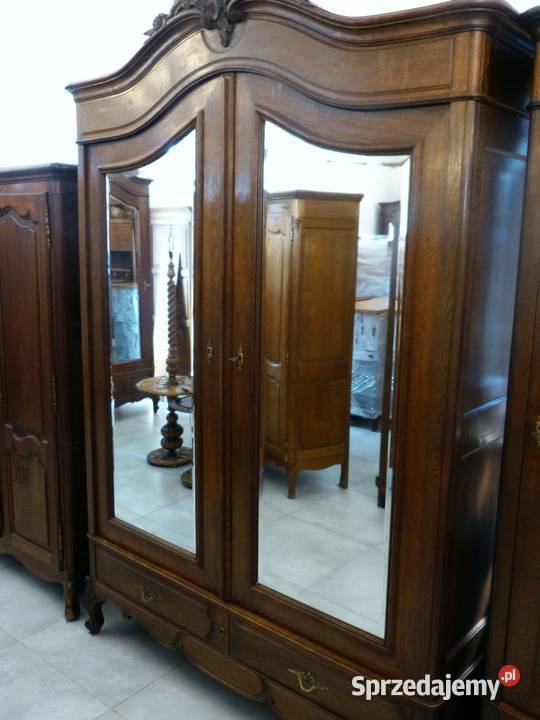 Szafa Ludwik rocaille ciemny dąb kompletusklep Dąbrowa Górnicza