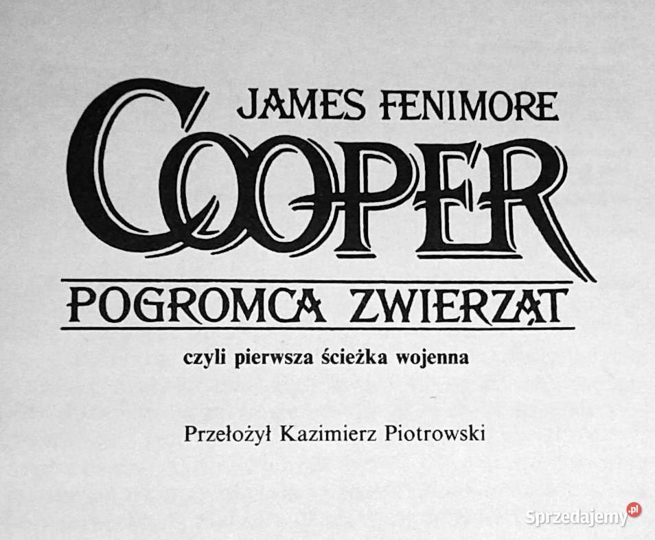 Pogromca zwierząt James Fenimore Cooper Chełm