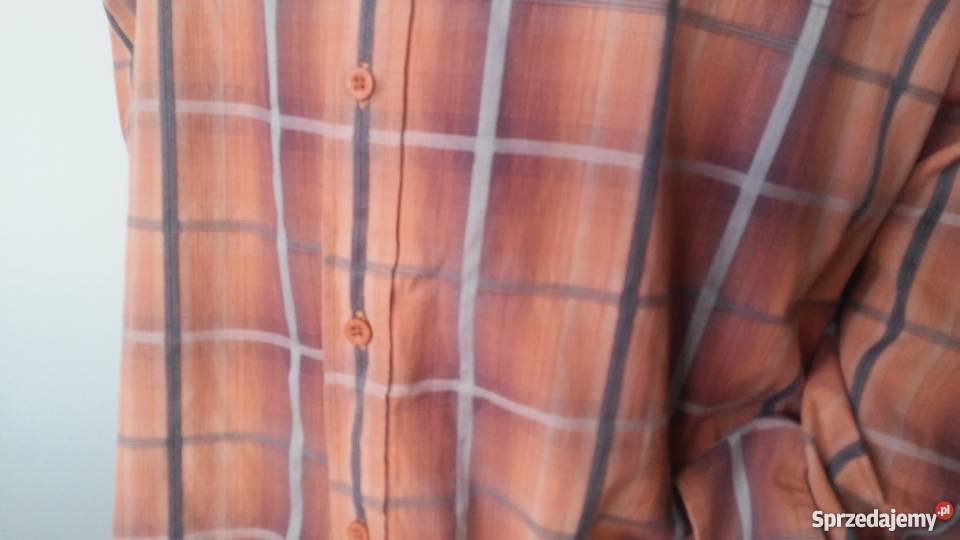Koszula Lee Cooper w kratę pomarańczowy śląskie Częstochowa
