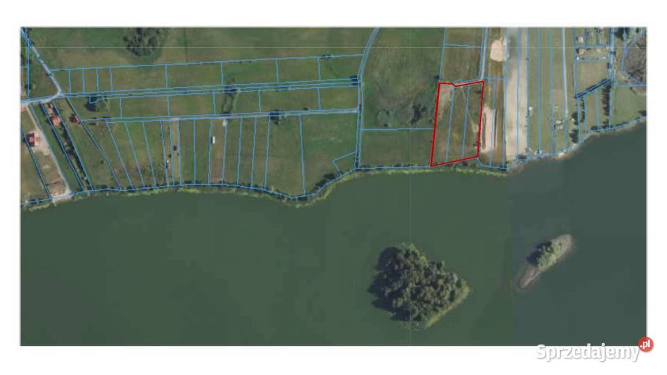 działka na mazurach z linią brzegową