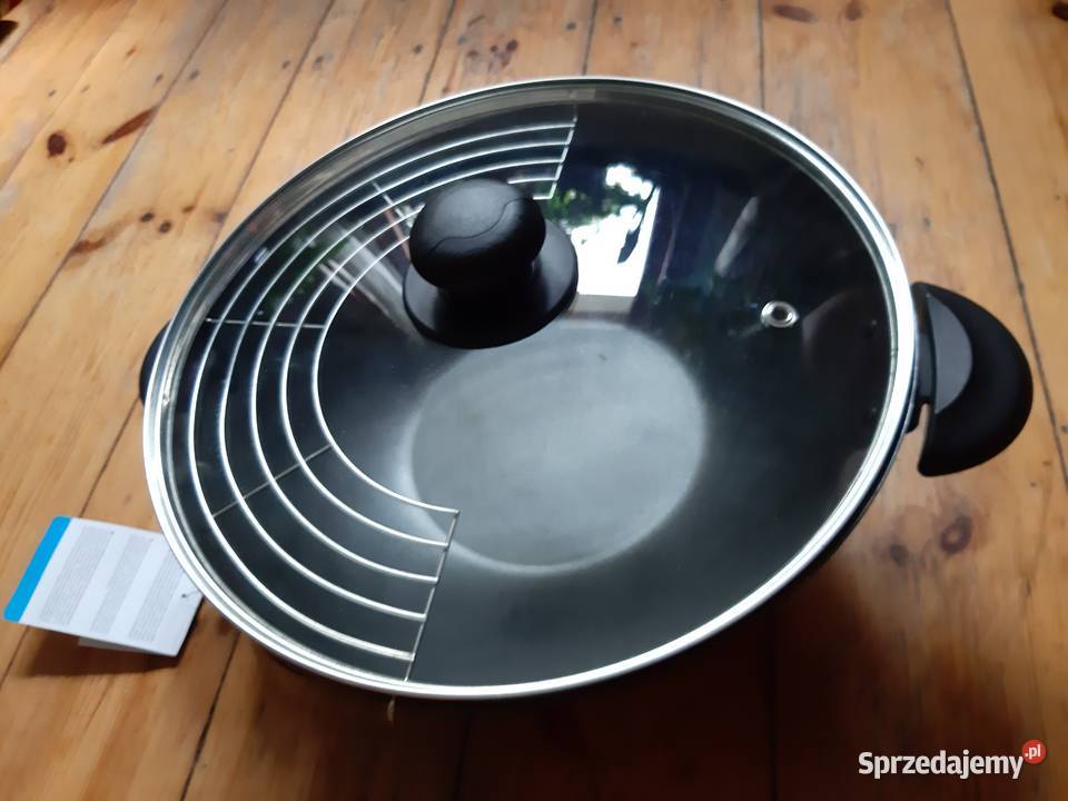 Wok elektryczny Quigg duży nowy 35 made in mazowieckie Piastów