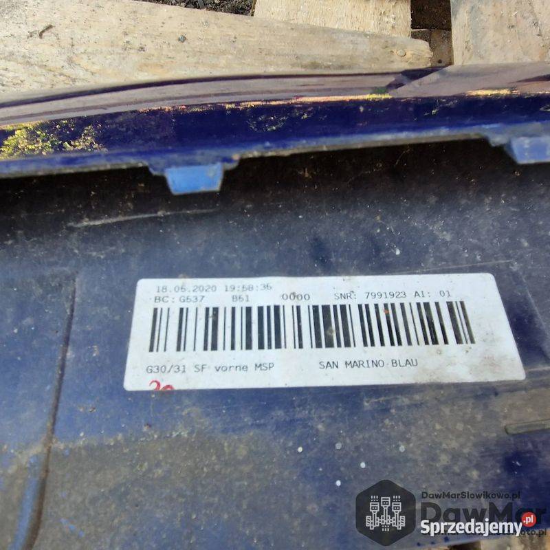 BMW 5 seria G30G31 MSP MPack zderzak przód Słowikowo sprzedam