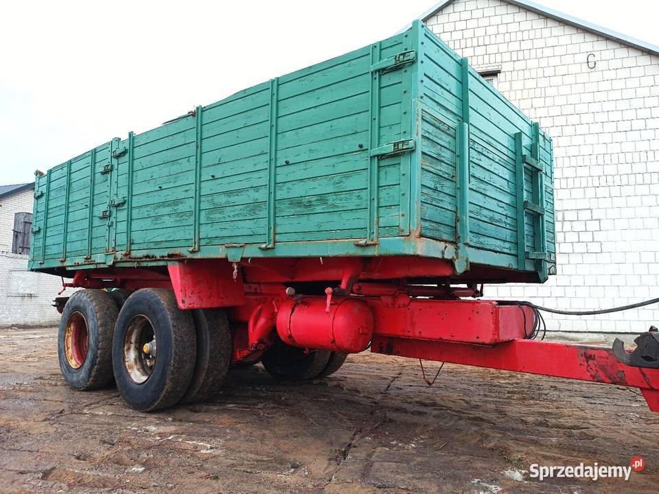 Przyczepa wywrotka 12t tandem na 3 strony koła Agromasz Rostkowo