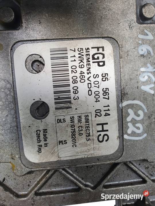 STEROWNIK SILNIKA Opel Astra III H 16 16V