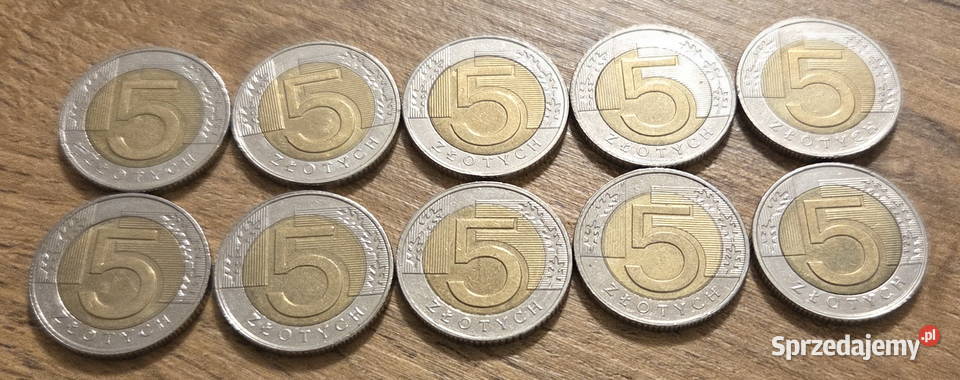Monety 5 10 z 2020 roku niski nakład rzadkość Białystok sprzedam