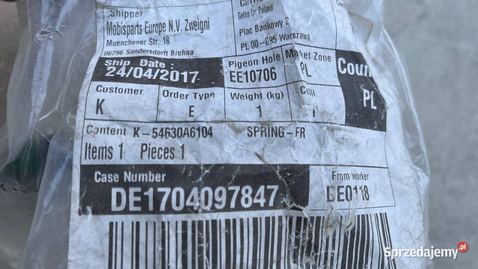 NOWA Sprężyna zawieszenia przód KIA Ceed