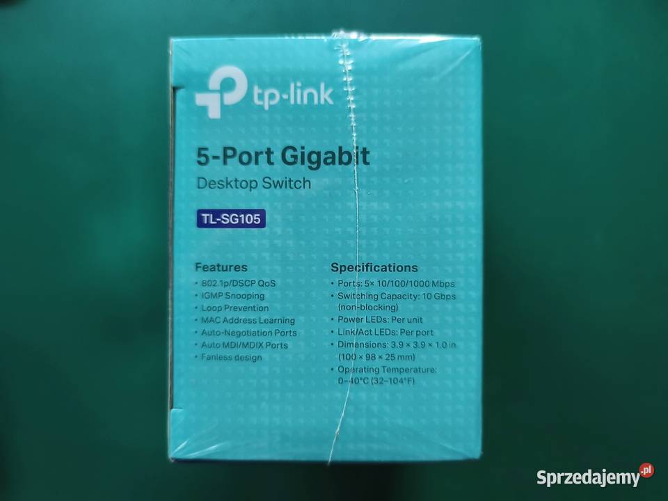 Nowy switch TPLINK TLSG105UN Ver 80 Internet i komunikacja Miejsce Piastowe