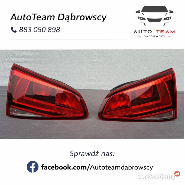 Lampy tył w klapę komplet VW Golf VII HB osobowe Mielęcin