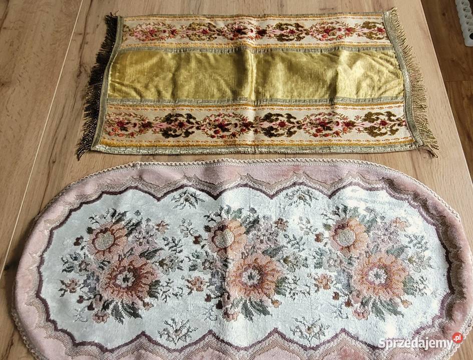 Stare dwie gobelinowe serwety ręcznie wyszywane Kraków