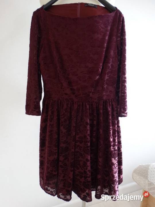 Sukienka Wieczorowa Imprezowa na Wesele Bordowa Rozmiar 40(L) Łomża sprzedam
