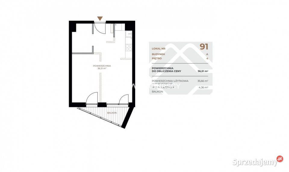 Mieszkanie Kraków Fabryczna 3651m2 2 pokoje