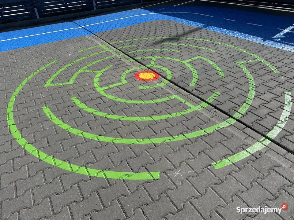 Labirynt koło duży gry podwórkowe chodnikowe Wolsztyn