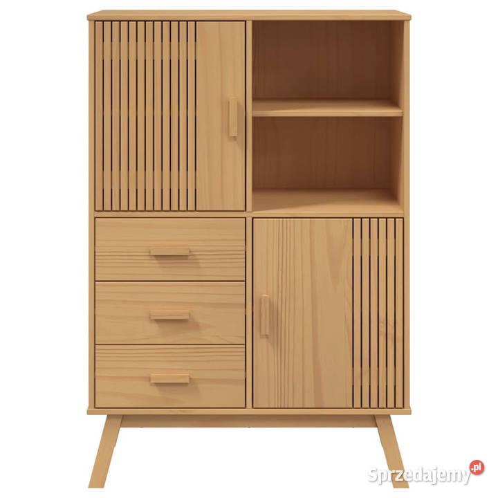 Szafka OLDEN brązowa 85x43x125 lite drewno Warszawa