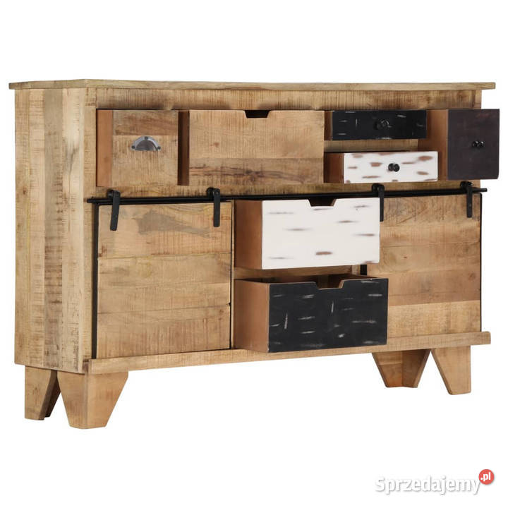 Szafka 140x38x90 lite drewno mango WM249874