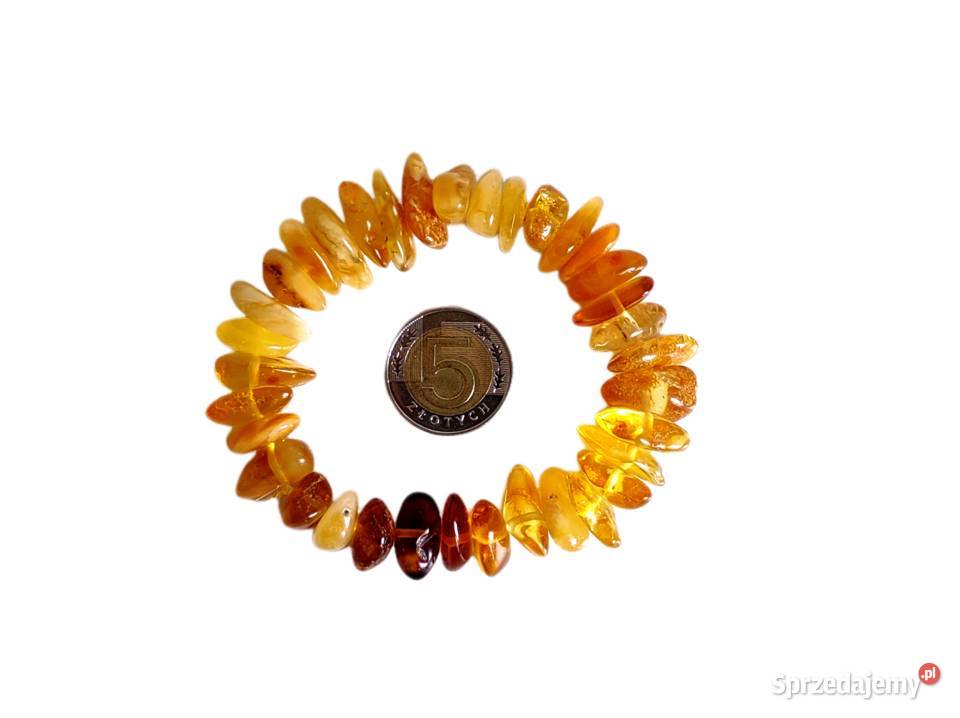 7406 Słoneczna Bransoletka z Bursztynu Biżuteria Kędzierzyn-Koźle