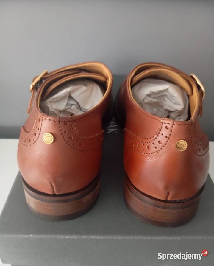 Brązowe skórzane buty Monk marki Noak dolnośląskie Jelenia Góra