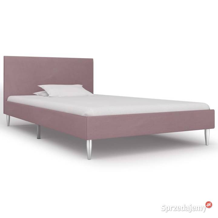vidaXL Rama łóżka, różowa, tapicerowana 280956