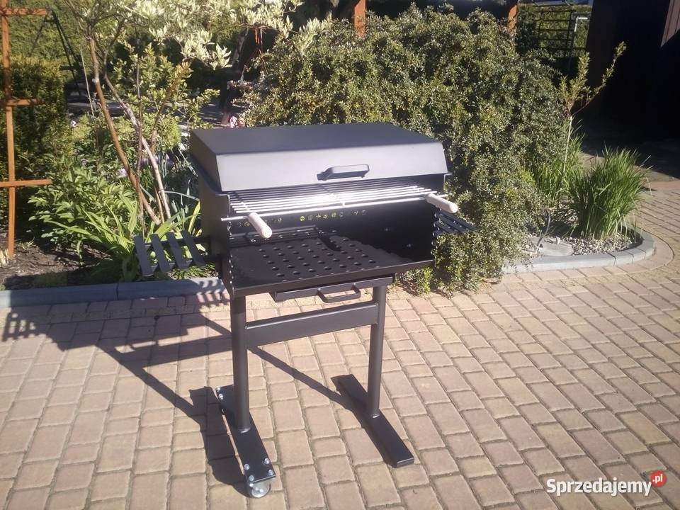 Solidny grill ogrodowy z popielnikiem blacha 4 Damasławek