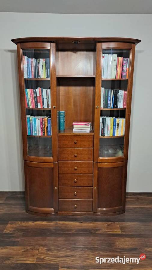 Witryna szafa biblioteczka drewno śląskie Sosnowiec