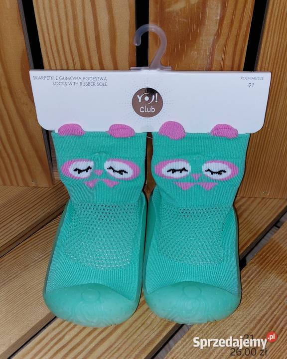 Skarpetki z gumową podeszwą rozmiar 21 małopolskie sprzedam
