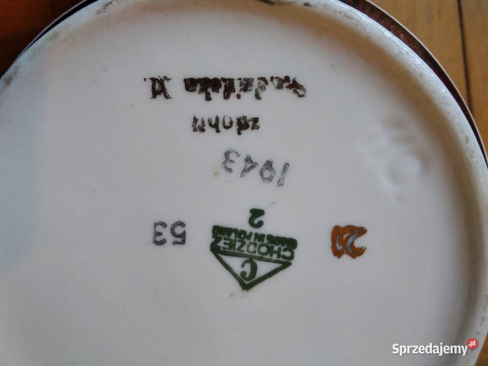 Porcelana Chodzież 1943 komplet kawowy serwis Gdańsk
