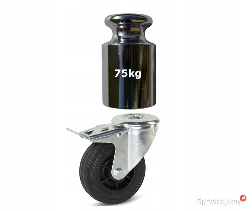 Koło transportowe z Hamulcem 100mm 75 z Gumy Kozienice